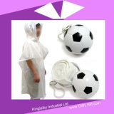 Disposable Poncho Raincoat in Plastic Ball for Promotional Gift FT-006