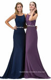 Beading Party Prom Dresses Navy Purple Lace Evening Dress G12163