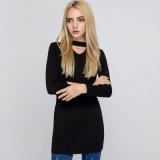 2018 New Design Sexy Knitted Dress Long Sweater for Women