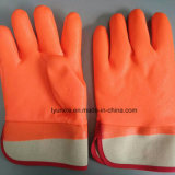 Flourescent PVC Anti-Cold Glove for Winter