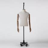 Hanging Male Mannequin Torso with Linen Wrapped