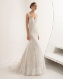 Fashion Lace Applique Wedding Dress