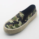 China Low Price Lady Camouflage Leisure Casual Canvas Shoes