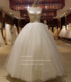 Aoliweiya Plug V Deep Neck Shiny Bodice Wedding Dress