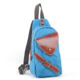 Girl Fashion Canvas Sport Chest Bag with Leather (RS-1018B)