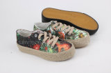 Women's Totem Painting Canvas Shoe with Hemp Rope