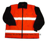 Uja007polyester Oxford PVC/PU Non-Breathable/PU Breathable Coat Reflective Cloth Parka Raincoat Worksuit Jacket