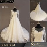 2018 Elegant Long Sleeves Muslim Bridal Wedding Dress