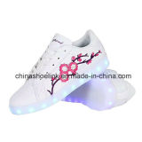Wholesale Rechargeable Light up LED Sneaker Casual Shoes Flat Sole