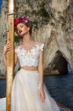 Amelie Rocky Cap Sleeve A-Line Two Piece Tulle Bridal Wedding Dress