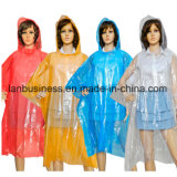 Individual Packaging Colorful Rain Poncho/Coat/Cape for Outdoor