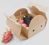 Cheapest Kraft Fluted Paper Fruits Storage Box