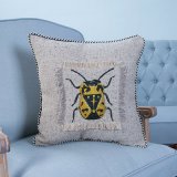 Hand-Made Decorative Cushion/Pillow with Insect Pattern (MX-47B/C/D/E/F/G)