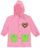 Best Sale Custom Children Rain Coat Kids Vinyl Raincoat with Logo
