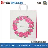 Pink Rose Handle Paper Bag for Gift Packing