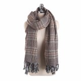 Cashmere Like Classic Checked Winter Geometry Printing Shawl Scarf (SP317)