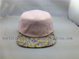 Pink African Pattern 5 Panel Strapback Hat for Girl Lady