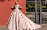 Amelie Rocky 2018 Ball Gown Lace Pink Wedding Dress