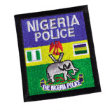 Customized Wholesales Nigeria Police Embroidery Patch