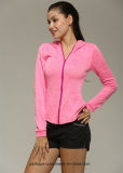 New Collections Ladies Fitness Hoodies Jacket with Custom Logo