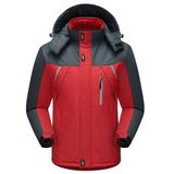 Jacket Winter Windproof Pizex Casual Outerwear Cotton Coat for Men