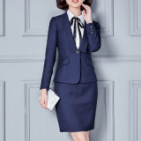 Ladies Long Sleeve Blazer and Skirt Set, Women Business Suits