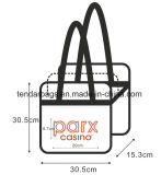Plastic Clear Tote Bags Clear Vinyl PVC Zipper Bags with Handles