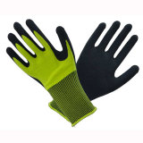 Yellow 10t Fluorescence Latex Coated Gloves