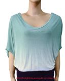 Women's Knitted Blouse with Ombre Dye (RTB14076)
