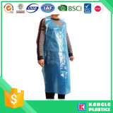 Plastic Blue Disposable Apron for Cooking