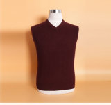 Yak Wool /Cashmere V Neck Pullover Long Sleeve Sweater/Clothing/Garment/Knitwear