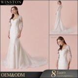 Lace Bridal Gowns Mermaid Long Sleeves Wedding Dresses