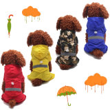 Pet Rain Coat for Dog Puppy Waterproof Jacket Rainwear Hooded Camouflage Clothes 4 Color Xs~L Dogs Raincoats