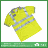 High Visability T-Shirt with 2 Reflective Strips