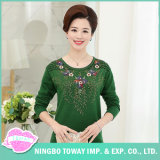 Cable Knit Sweaters Ladies Long Green Knit Cardigan for Women