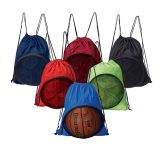 Ultra-Lightweight Nylon Mesh Backpack Gym Sports Volleyball/Football/Basketball Drawstring Bags