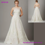 Latest Design Sleeveless Bride Dress New Style Sexy Lace Wedding Dress