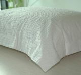 100% Cotton Pillow Sham Seersucker-White