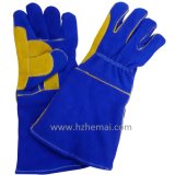 Reinforced Thumb Double Palm Leather Welder Gloves