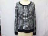 100% Acrylic Jacquard Ladies Pullover Sweater