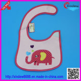 Baby's Cotton Embroidered Bib with Animal Pattern