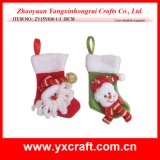 Christmas Decoration (ZY15Y036-1-2) Christmas Tree Sock Christmas Hanging Item Stocking
