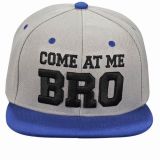 Promotion 6 Panel Acrylic Snapback Cap with Custom Embroidery