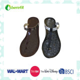 PVC Injection Shoes, Metallic Slippers
