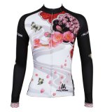 Customized Outdoors Sports Women's Long Sleeve Shirt Cycling Jerseys Invisible Full-Zip Collared