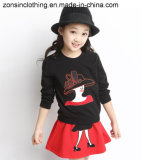 Girls' Lady Printed T-Shirt and Skirt Suit Children Clothes