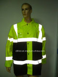 High Visibility Reflective Safety Parka for Oxford Waterproof