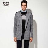 Wool Acrylic Men Hooded Cardigan Sweater Coat