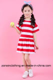 Striped Cotton Made Girls' Skirt in Children Clothing
