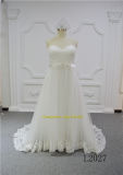 Sweet Heart A Line Empire Elegant Ivory Lace OEM Wedding Gown Bridal Dress